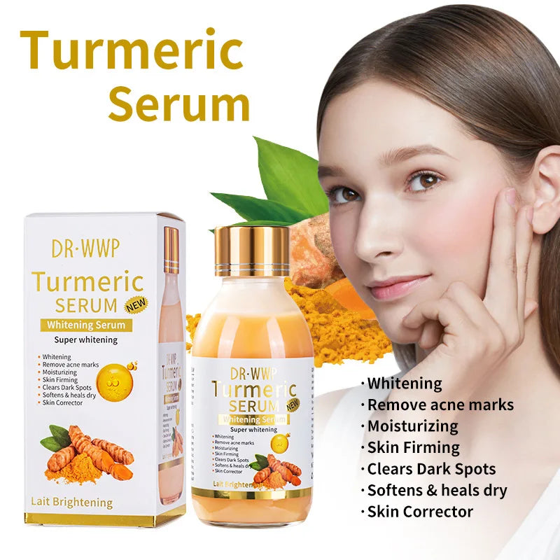 125ml AHA Arbutin Whitening Face Essence Moisturizing Facial Serum Turmeric & Kojic Acid Essence Liquid Firming Bright The Skin