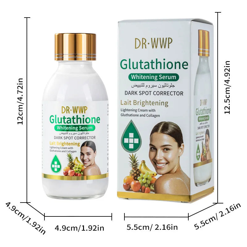 125ml AHA Arbutin Whitening Face Essence Moisturizing Facial Serum Turmeric & Kojic Acid Essence Liquid Firming Bright The Skin