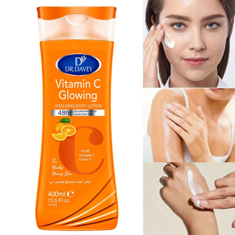 DR.DAVEY VITAMIN C Skin Care3Set Body Lotion+Soap+Body Oil Four Seasons Skin Care Set Gift Cleansing Hydrating and Moisturizing