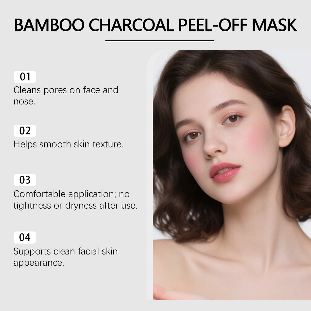 Charcoal Peel Off Mask Cream Blackhead Remover Deep Pore Cleansing Purifying Hydrating Facial Mask For All Skin Types
